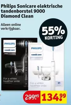 Philips - Sonicare elektrische tandenborstel 9000 Diamond Clean