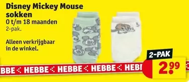 Disney -  Mickey Mouse sokken