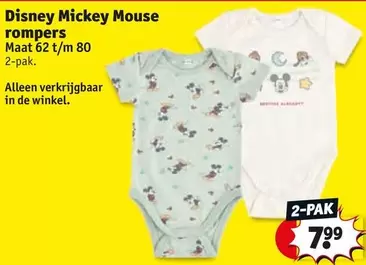 Disney -  Mickey Mouse rompers