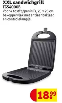 XXL sandwichgrill TGS4000B