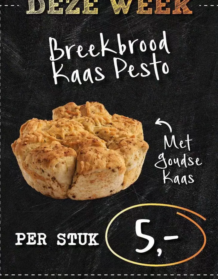 Breekbrood Kaas Pesto
