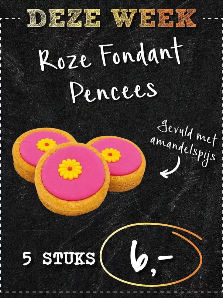 Roze Fondant Pences