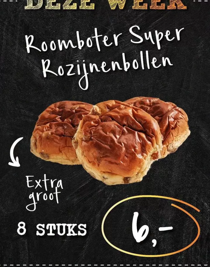extra - Roomboter Super Rozijnenbollen