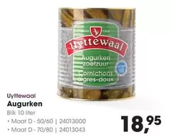 Augurken zoetzuur Cornichons aigres-doux
