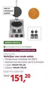 Wafelsijzer voor ronde wafels