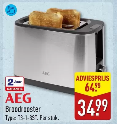 AEG - Broodrooster Type: T3-1-3ST