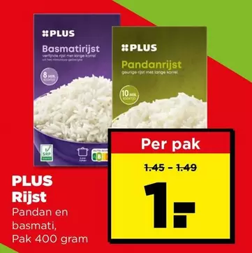 Rijst Pandan en basmati