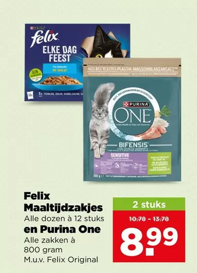 Purina - Maaltijdzakjes en  One
