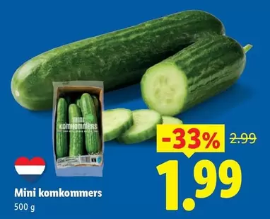 Mini komkommer