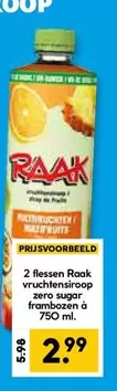 Vruchtensiroop Zero Sugar Frambozen