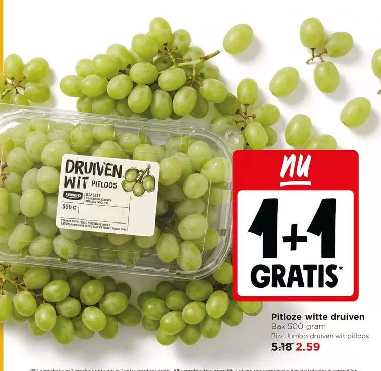 Jumbo - Druiven wit pitloos