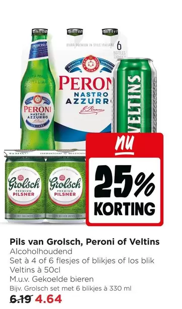 Peroni - Pils van Grolsch, of Veltins