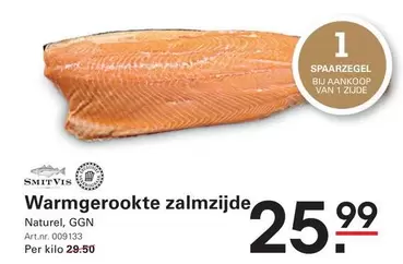 Warmgerookte zalmzijde