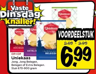 extra - Uniekaas Jong, Jong Belegen, Belegen of Extra Belegen
