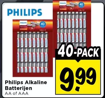 Philips - Alkaline Batterijen AA of AAA
