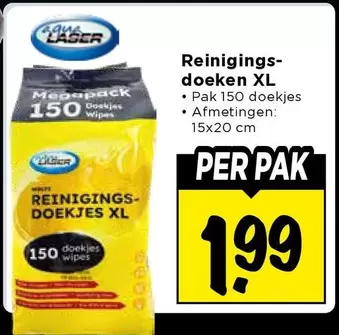 Reinigingsdoekjes XL