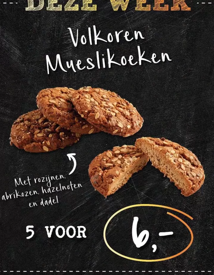 Volkoren Mueslikoeken