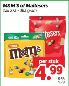 M&M's -  of Maltesers