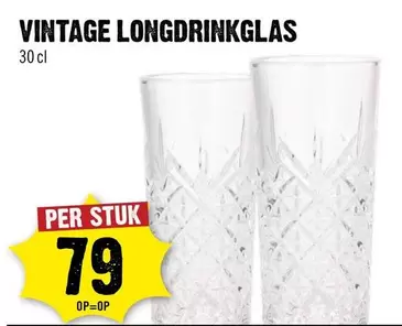 Vintage - VINTAGE LONGDRINKGLAS