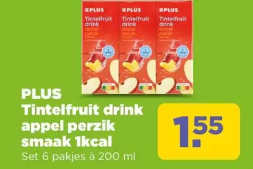 Tintelruit drink appel perzik smaak 1kcal