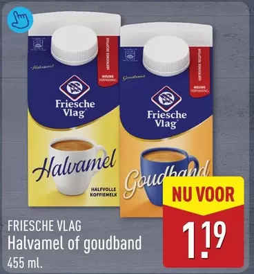 Halvamel of goudband