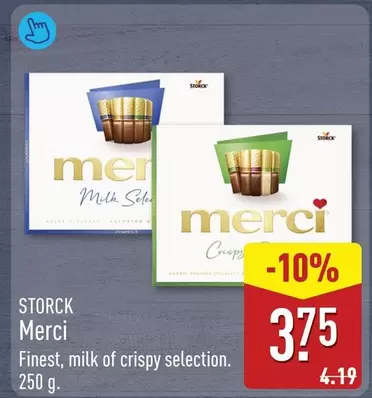 Merci Finest, milk of crispy selection
