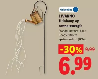 Op - Tuinlamp op zonne-energie