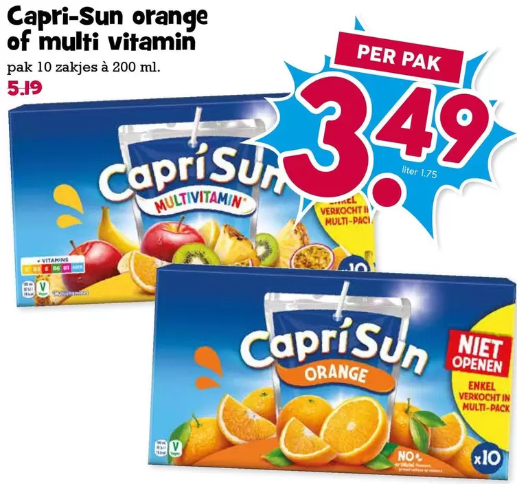 Capri - -Sun orange of multi vitamin