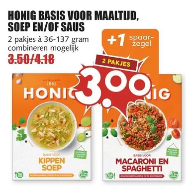 De - HONIG BASIS VOOR MAALTIJD, SOEP EN/OF SAUS