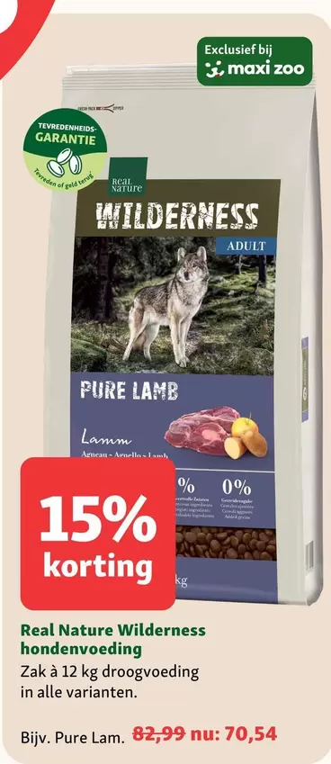 zoo - Real Nature Wilderness hondenvoeding