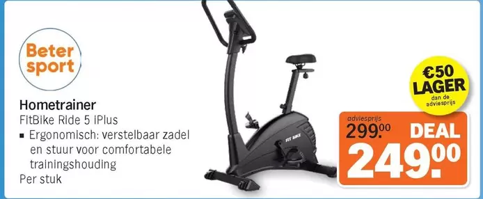 De - Hometrainer FitBike Ride 5 iPlus