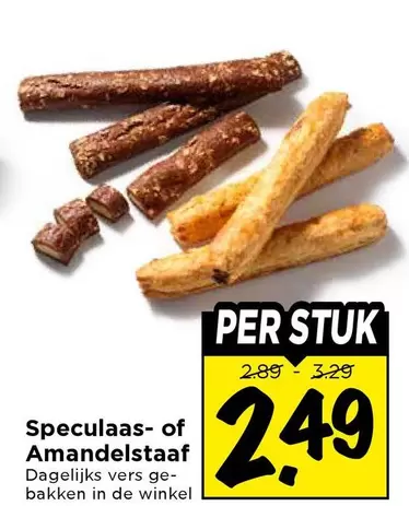 De - Speculaas- of Amandelstaaf