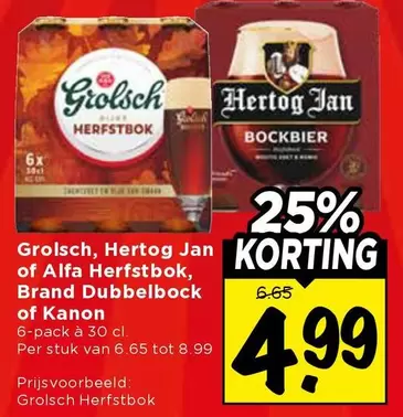 Grolsch - Alfa Herfstbok, Brand Dubbelbock