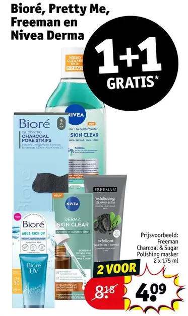 Nivea - Bioré, Pretty Me, Freeman en  Derma
