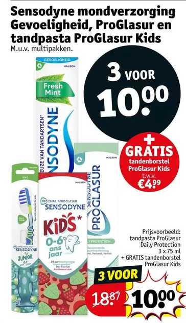 Sensodyne - mondverzorging Gevoeligheid, ProGlasur en tandpasta ProGlasur