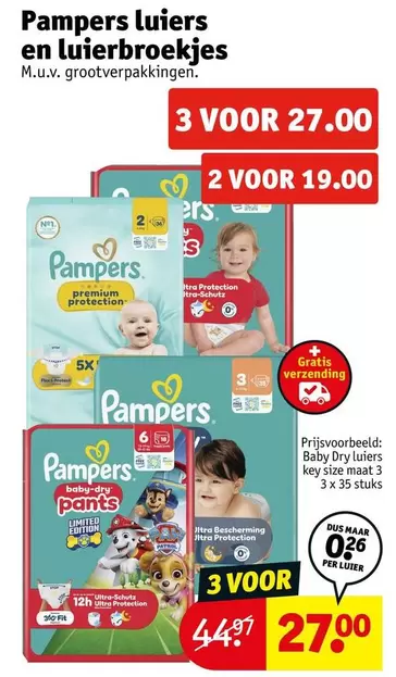 Pampers -  luiers en luierbroekjes