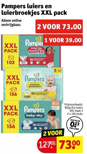 Pampers -  luiers en luierbroekjes XXL pack