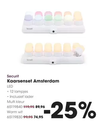Kaarsenset Amsterdam LED
