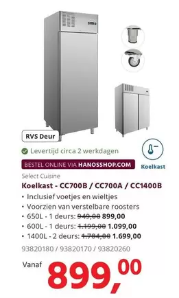 Koelkast CC700B / CC700A / CC1400B