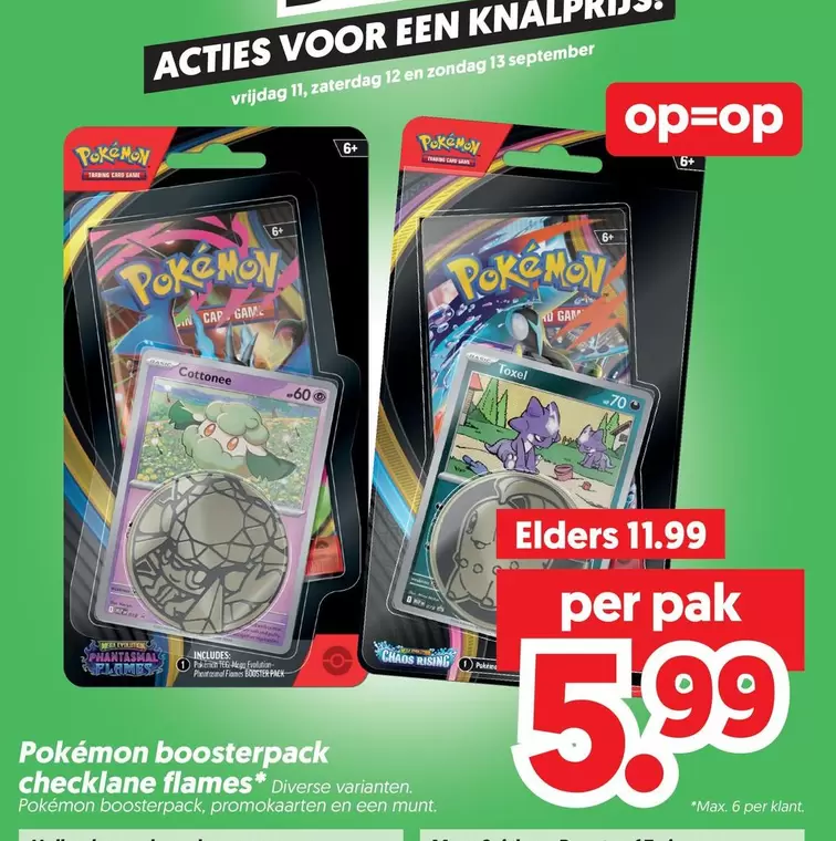 Pokemon - Pokémon boosterpack checklane flames
