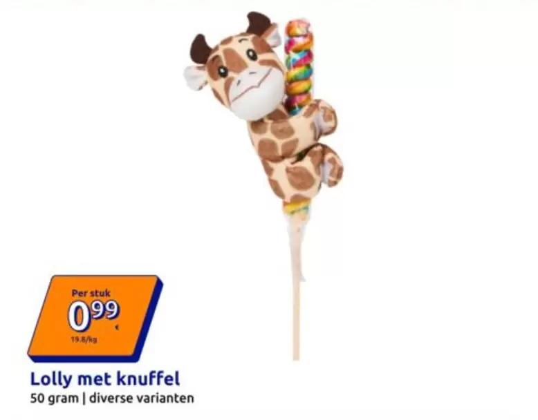 Lolly met knuffel