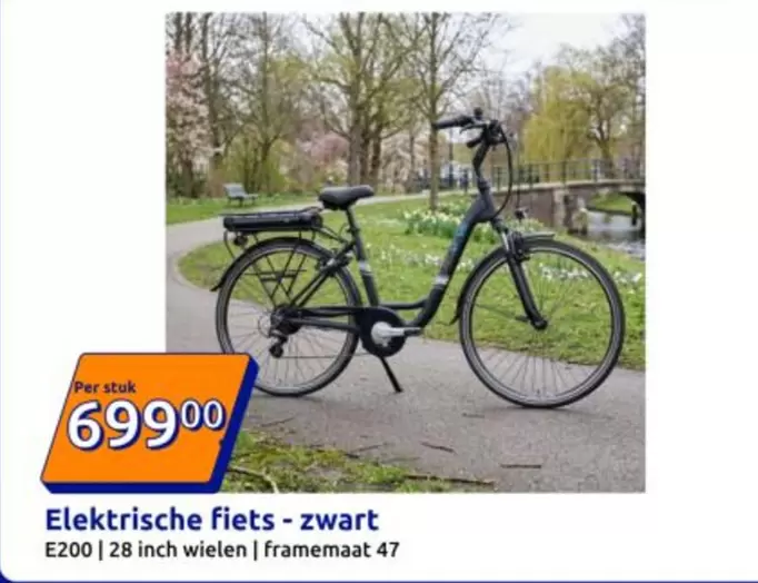 Elektrische fiets - zwart