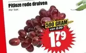 Pitloze rode druiven