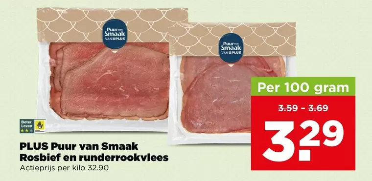 Puurt van Smaak Rosbief en runderrookvlees