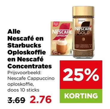 Nescafé - Oploskoffie en  Concentrates