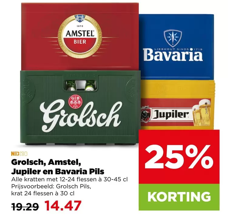 Bavaria - Grolsch, Amstel, Jupiler en  Pils