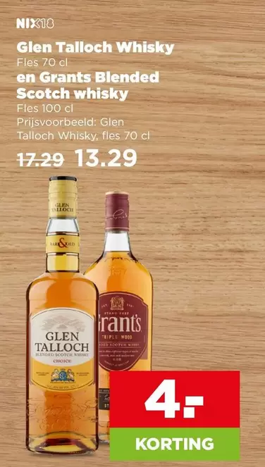 Fast - Glen Talloch Whisky en Grants Blended Scotch whisky