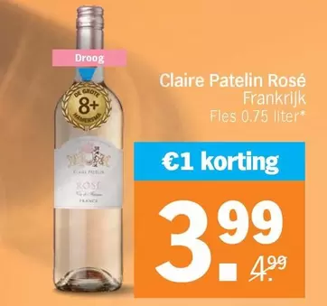 De - Claire Patelin Rosé Frankrijk