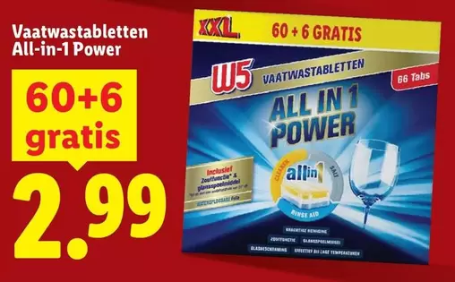 Vaatwastabletten All-in-1 Power