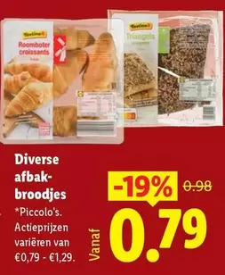 Tosti - Diverse afbakbroodjes